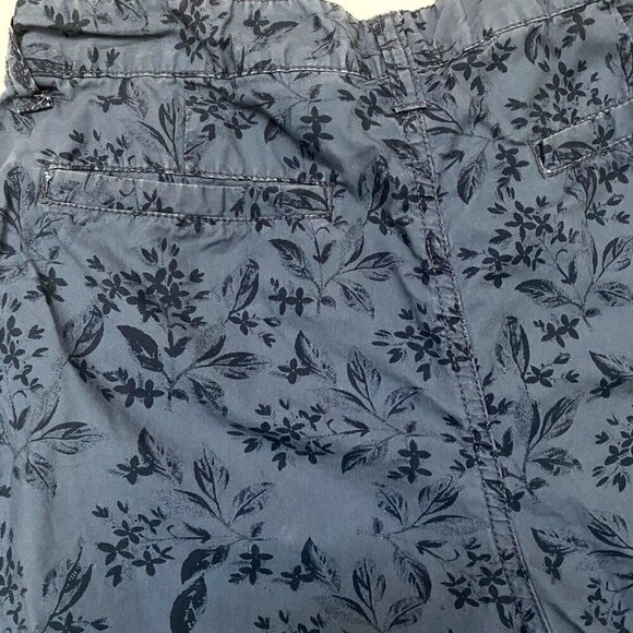American Rag Mens' Cotton Shorts Dark Blue Floral Print Size 30 Slim Fit  B23 - Picture 4 of 4